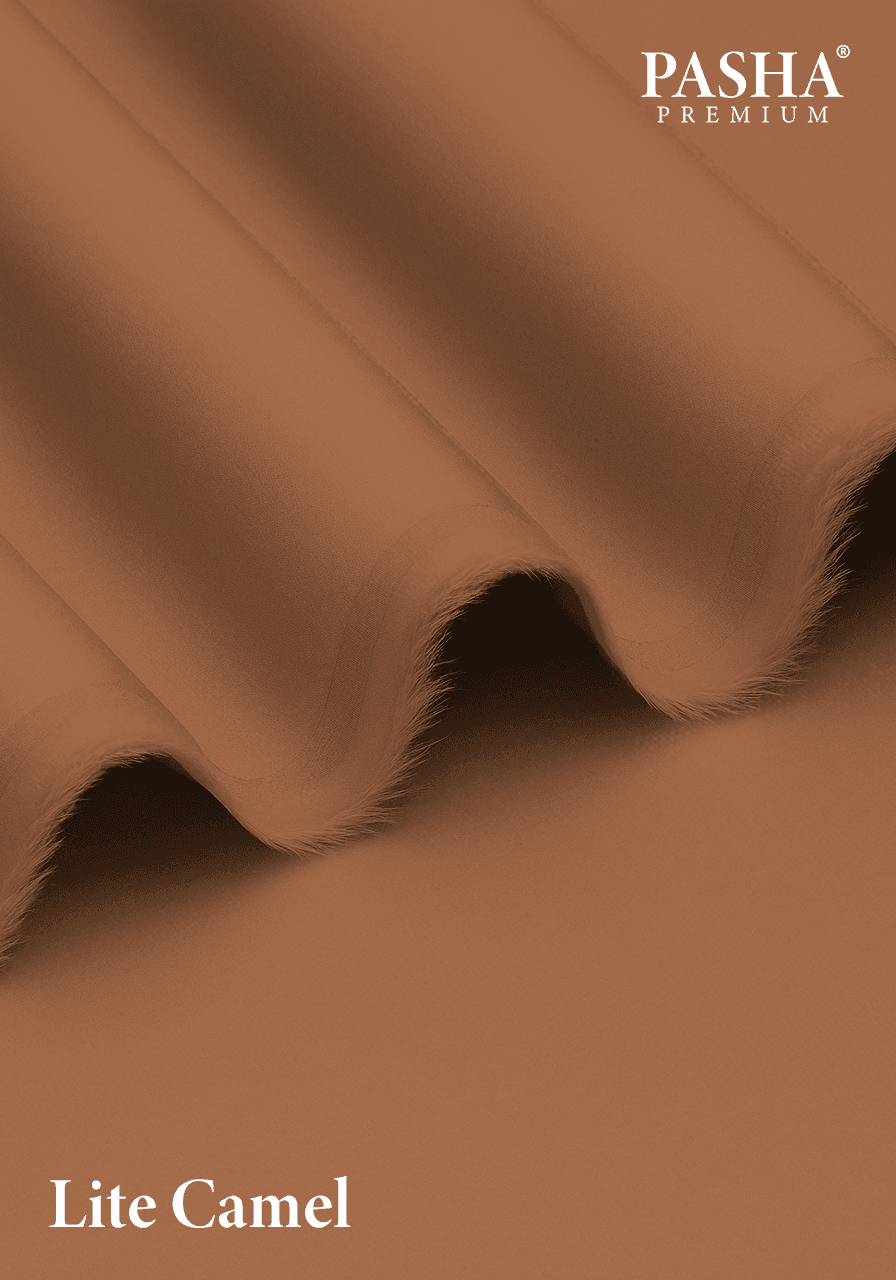 Pasha Premium® – Supima Cotton Unstitched Fabric (Lite Camel) - Sultan Fabrics