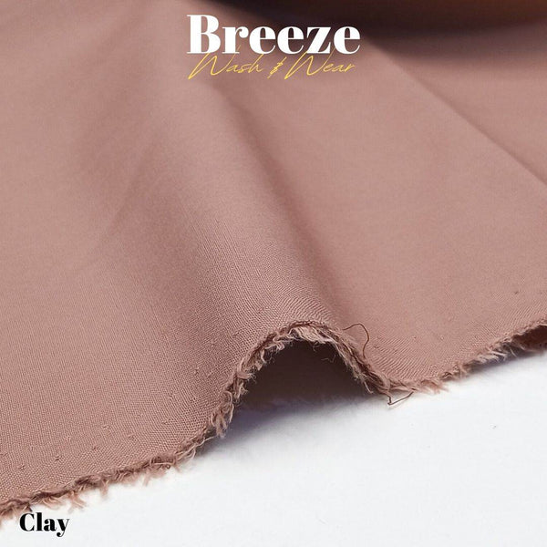 Breeze Premium Quality Wash and Wear (Clay) - Sultan Fabrics