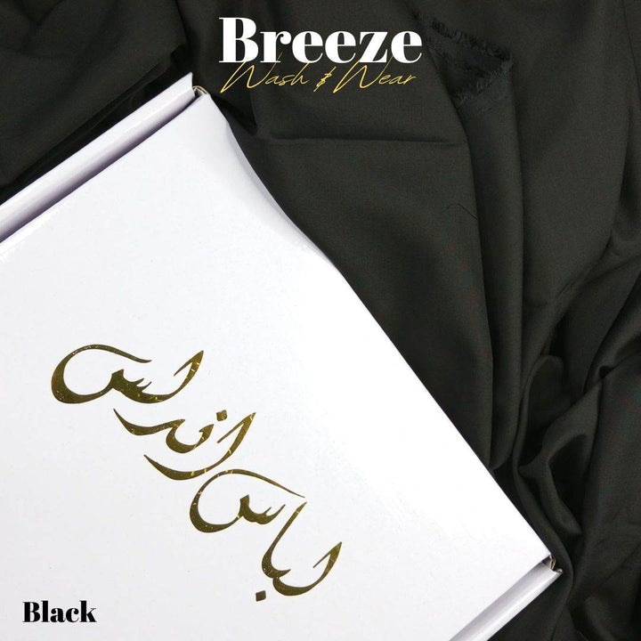 Breeze Premium Quality Wash and Wear (Black) - Sultan Fabrics