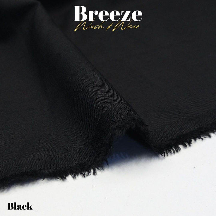 Breeze Premium Quality Wash and Wear (Black) - Sultan Fabrics