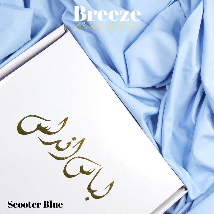 Breeze Premium Quality Wash and Wear (Scooter Blue) - Sultan Fabrics