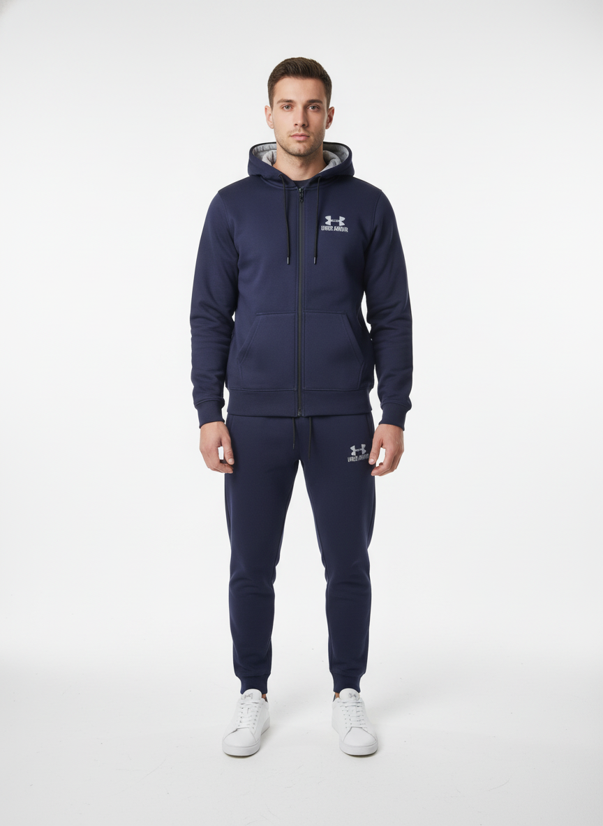 Under Armou Winter Pure Fleece Men's Zipper Tracksuit
