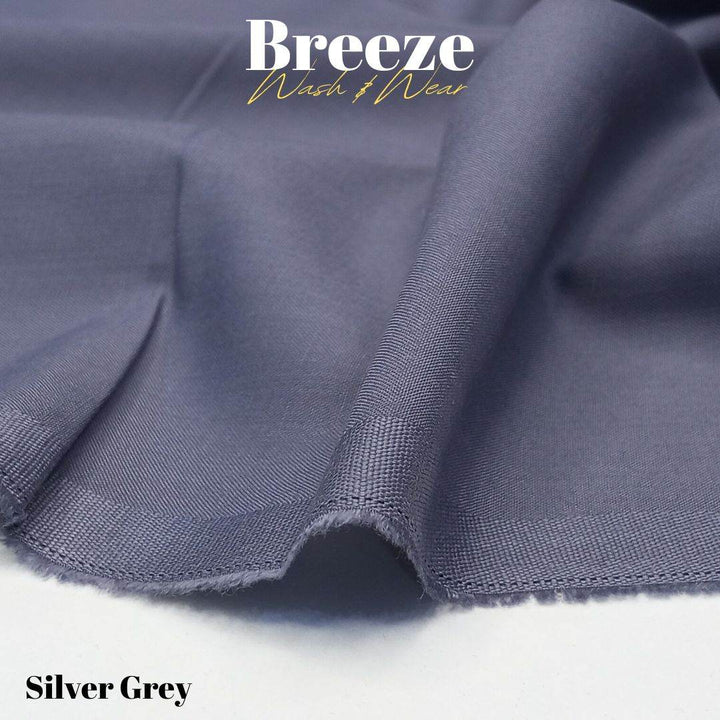 Breeze Premium Quality Wash and Wear (Silver Grey) - Sultan Fabrics