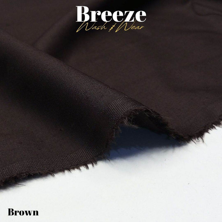 Breeze Premium Quality Wash and Wear (Brown) - Sultan Fabrics