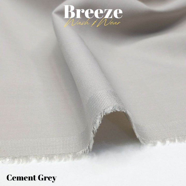 Breeze Premium Quality Wash and Wear (Cement Grey) - Sultan Fabrics