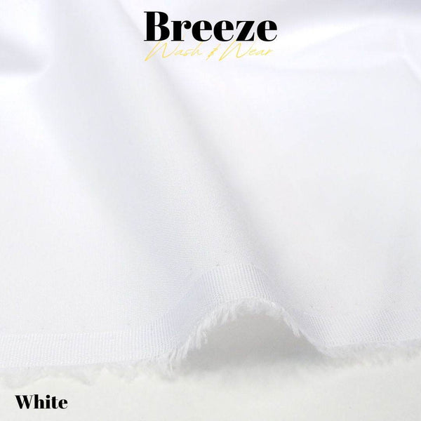 Breeze Premium Quality Wash and Wear (White) - Sultan Fabrics