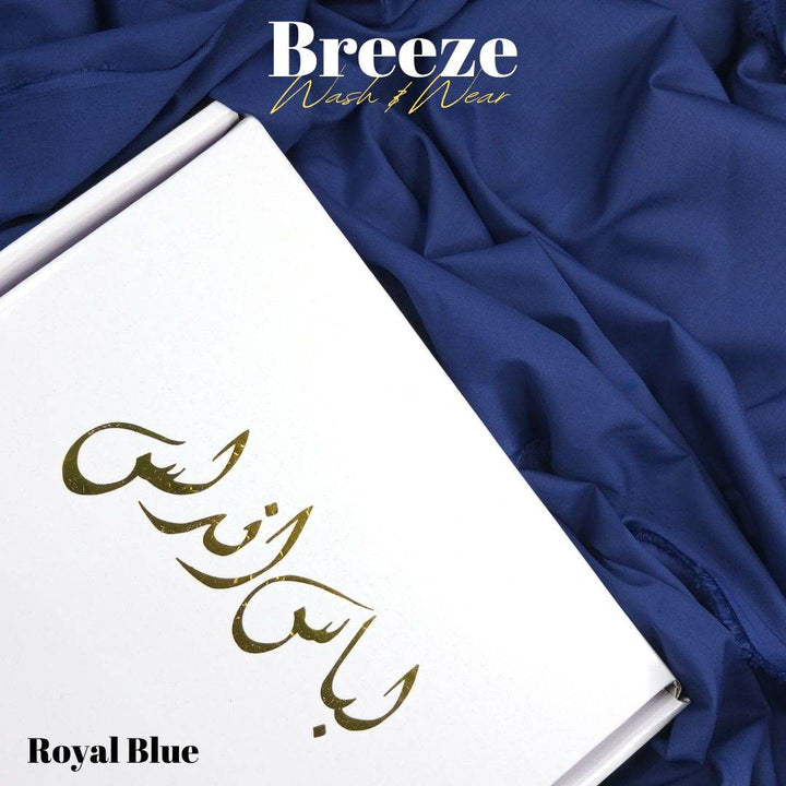 Breeze Premium Quality Wash and Wear (Royal Blue) - Sultan Fabrics