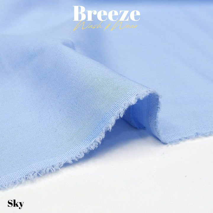 Breeze Premium Quality Wash and Wear (Sky) - Sultan Fabrics