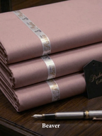Pasha Premium | 100% Soft Egyptian Cotton | Luxurious Unstitched Fabric (Beaver)