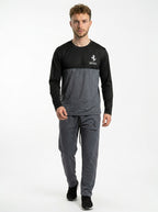 Ferrar Summer Jersey Tracksuit (Black & Charcoal)