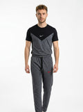 Nik Summer Jersey Tracksuit (Black & Charcoal)