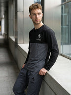 Ferrar Summer Jersey Tracksuit (Black & Charcoal)