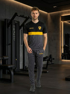 Ferrar Summer Dry-Fit Tracksuit (Black & Charocal)