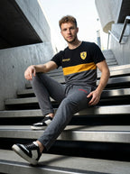 Ferrar Summer Jersey Tracksuit (Black & Gray)