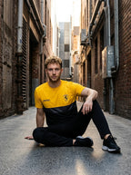 Ferrar Summer Jersey Tracksuit (Yellow & Black)