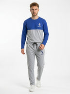 Ferrar Summer Jersey Tracksuit (Blue & Silver)