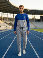 Ferrar Summer Jersey Tracksuit (Blue & Silver)