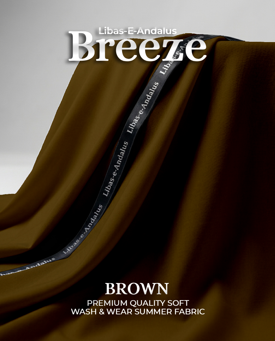 Breeze – Premium Tropical Wash & Wear Fabric | Brown