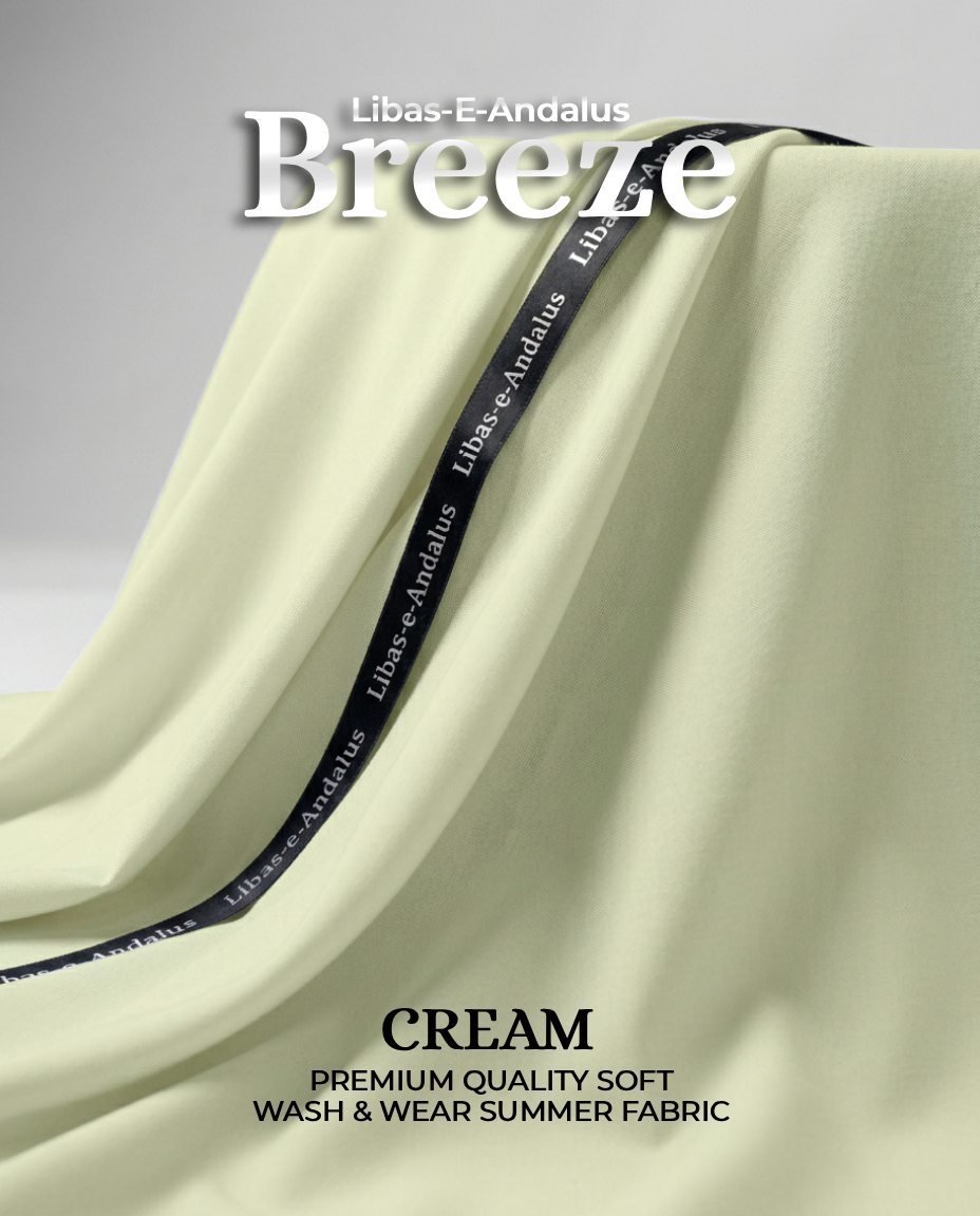 Breeze – Premium Tropical Wash & Wear Fabric | Cream
