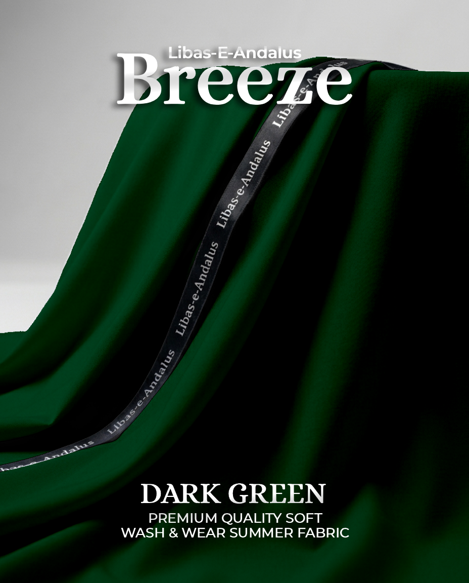 Breeze – Premium Tropical Wash & Wear Fabric | Dark Green