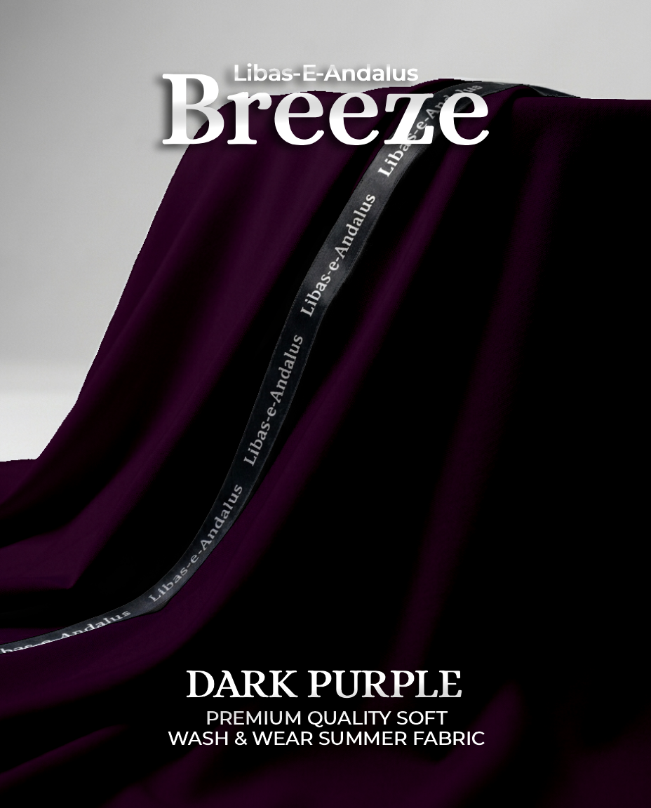 Breeze – Premium Tropical Wash & Wear Fabric | Dark Purple