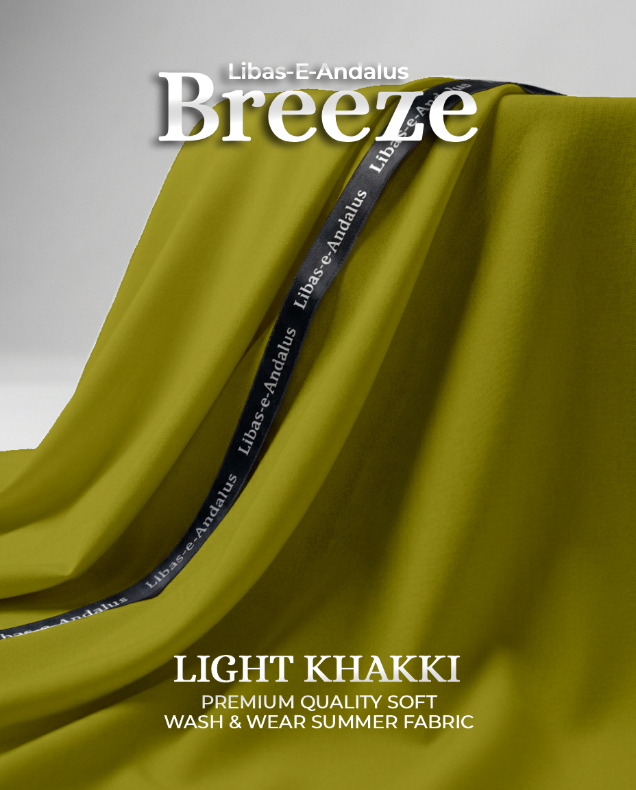 Breeze – Premium Tropical Wash & Wear Fabric | Light Khakki