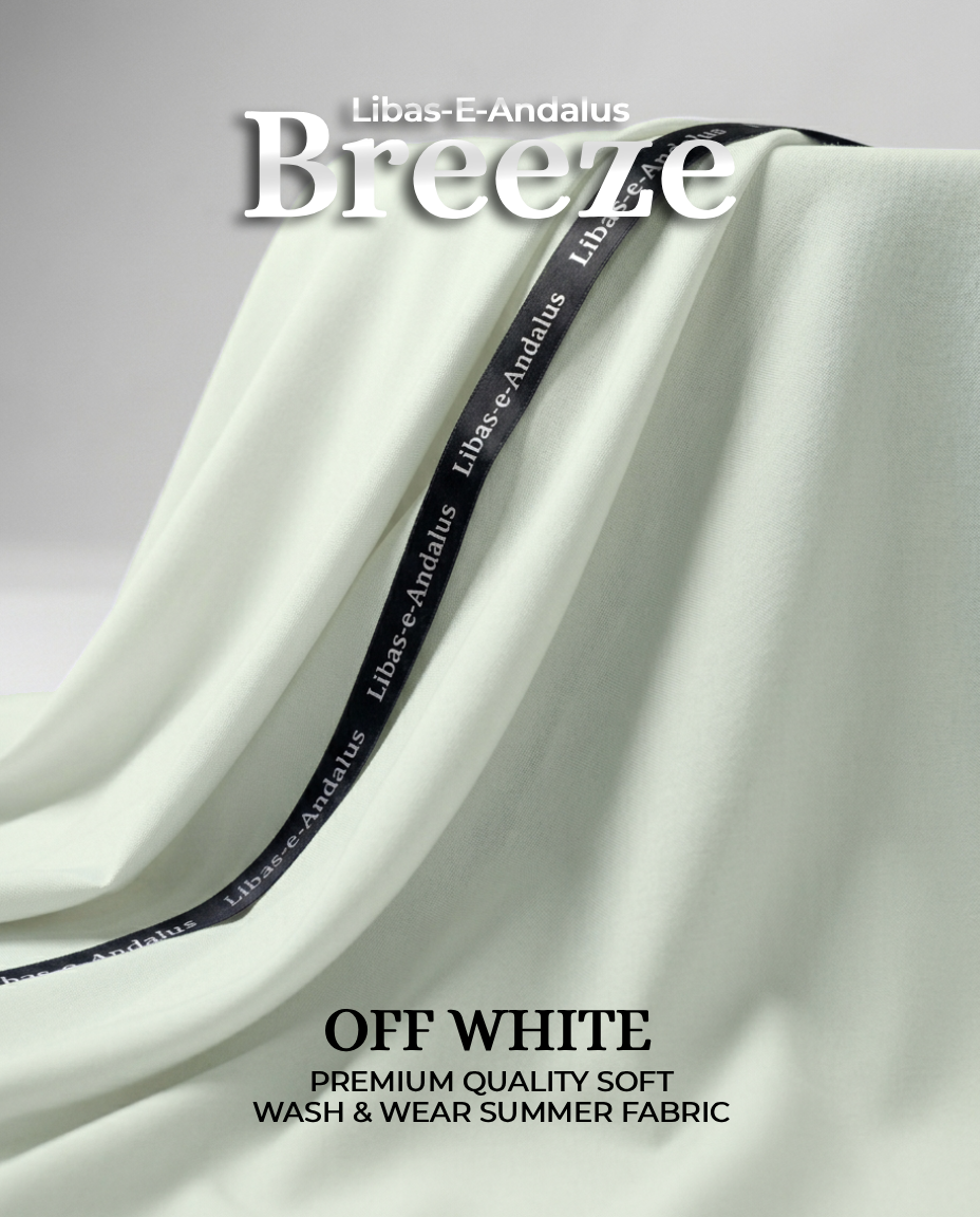 Breeze – Premium Tropical Wash & Wear Fabric | Off White