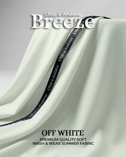 Breeze – Premium Tropical Wash & Wear Fabric | Off White