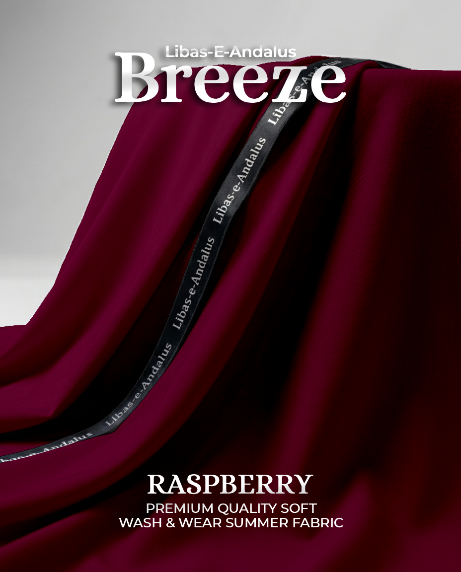 Breeze – Premium Tropical Wash & Wear Fabric | Raspberry