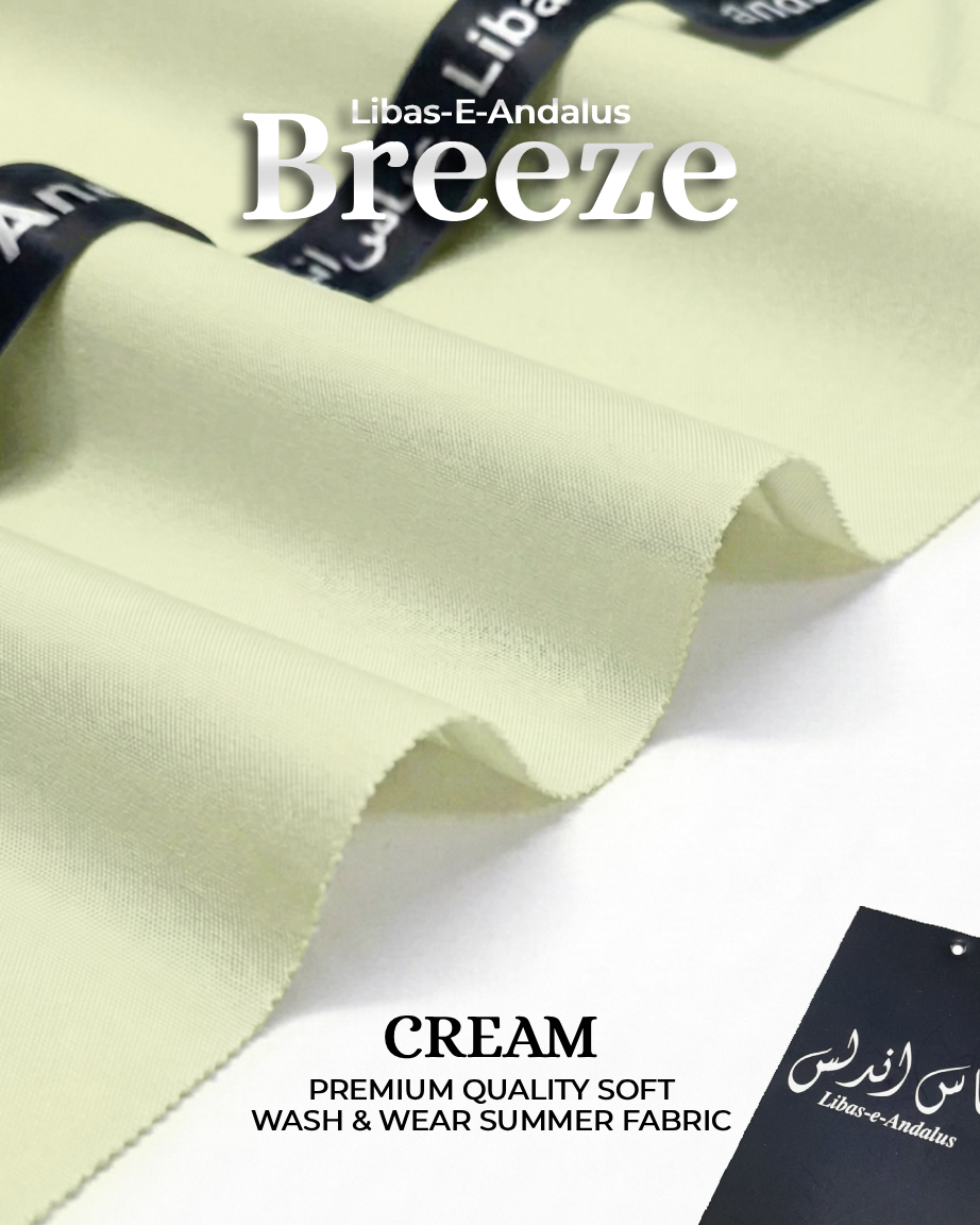 Breeze – Premium Tropical Wash & Wear Fabric | Cream