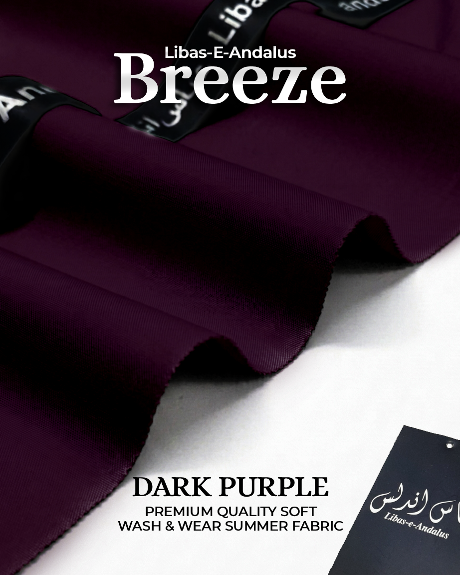 Breeze – Premium Tropical Wash & Wear Fabric | Dark Purple