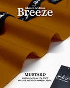 Breeze – Premium Tropical Wash & Wear Fabric | Mustard