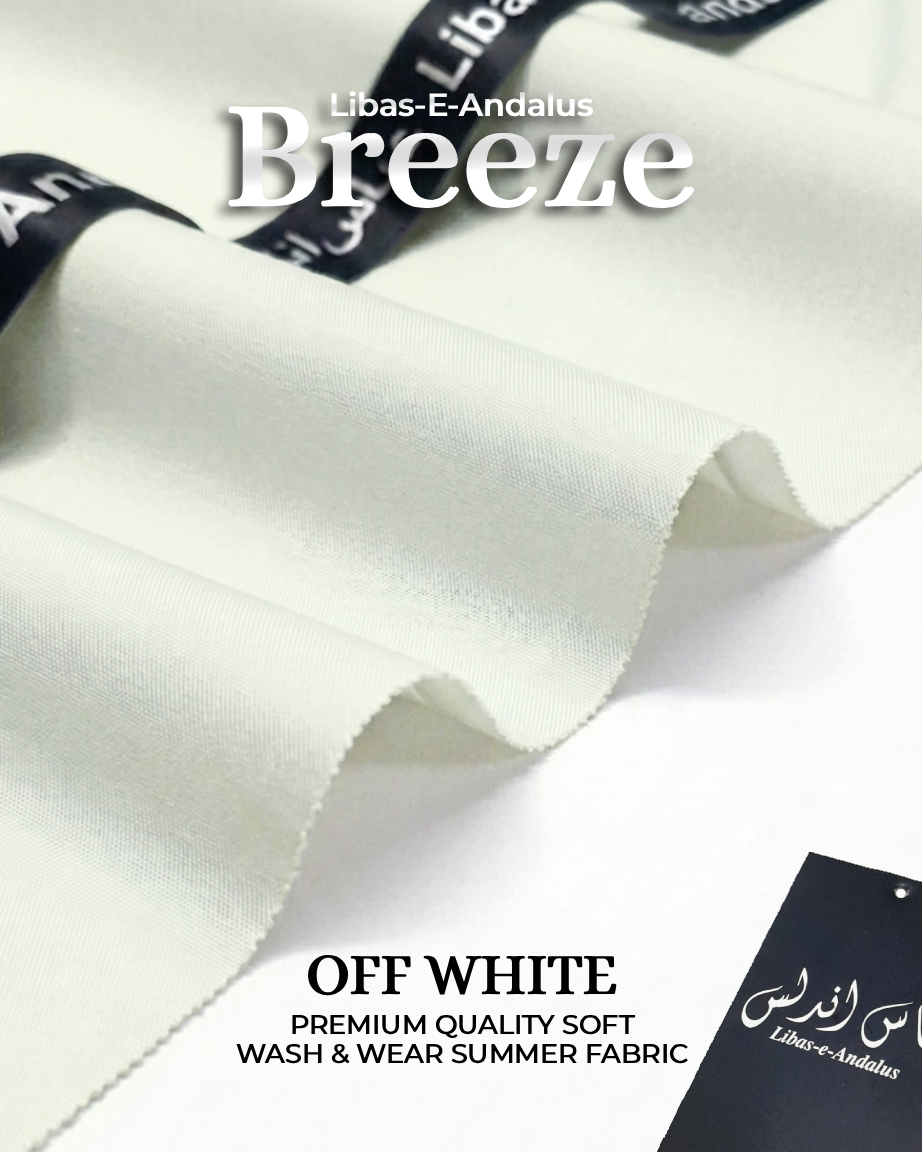 Breeze – Premium Tropical Wash & Wear Fabric | Off White