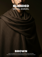 Libas-e-Andalus Blended Wool Shawl (Brown)