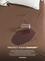 Comfortex Water Proof Mattress Protector | King Size | Brown