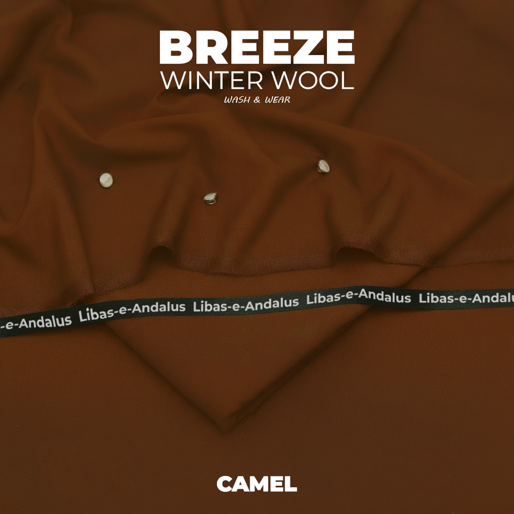 Breeze – Winter Wool Wash & Wear Fabric | Camel