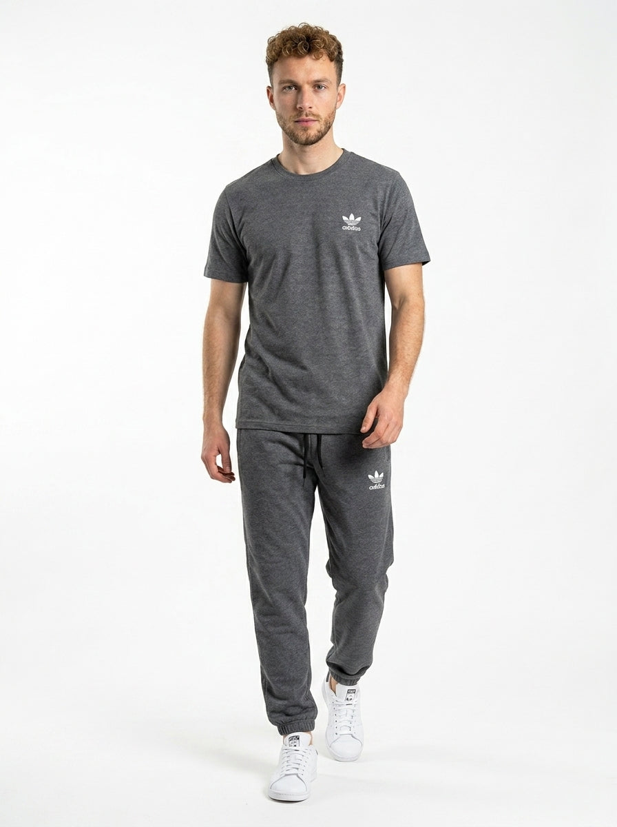 Adids Summer Jersey Tracksuit (Gray)