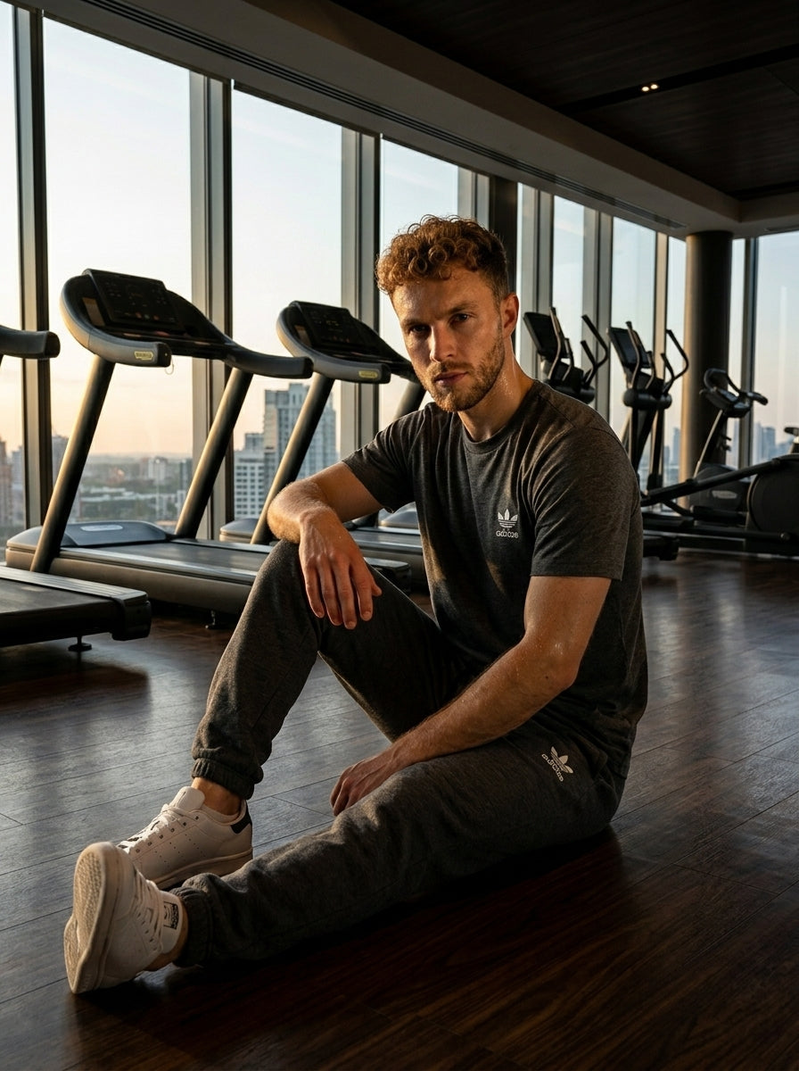Adids Summer Jersey Tracksuit (Gray)