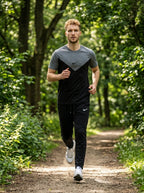Nik Summer Jersey Tracksuit (Charcoal & Black)