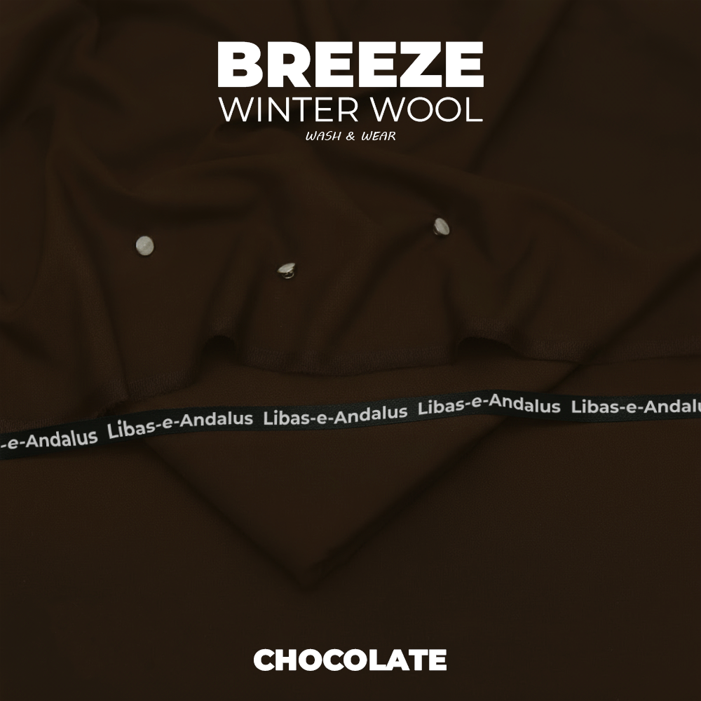 Breeze – Winter Wool Wash & Wear Fabric | Chocolate