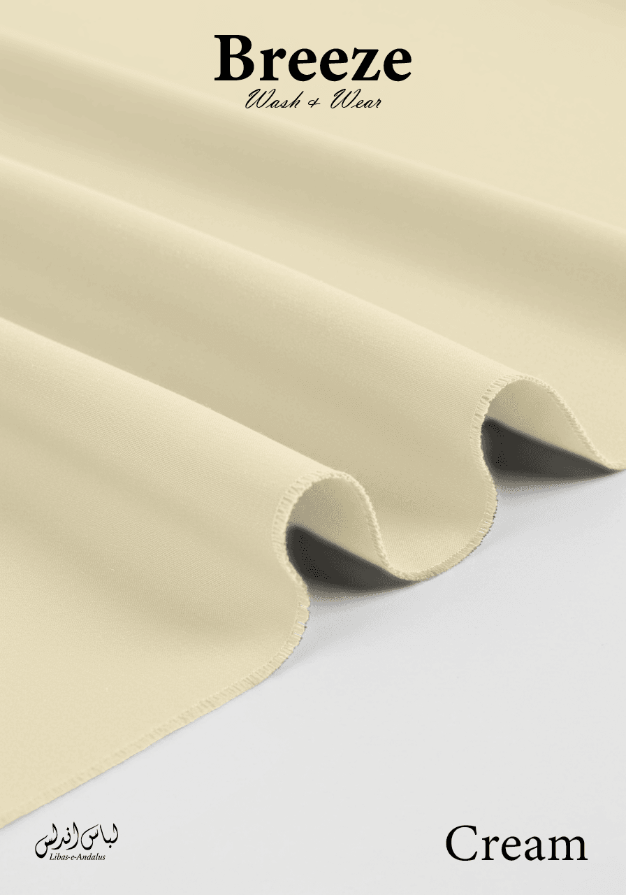 Breeze – Premium Tropical Wash & Wear Fabric | Cream - Sultan Fabrics
