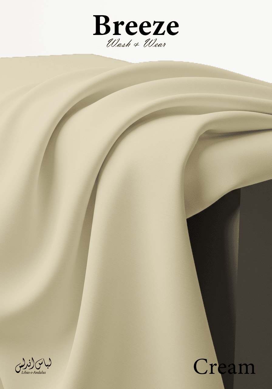 Breeze – Premium Tropical Wash & Wear Fabric | Cream - Sultan Fabrics