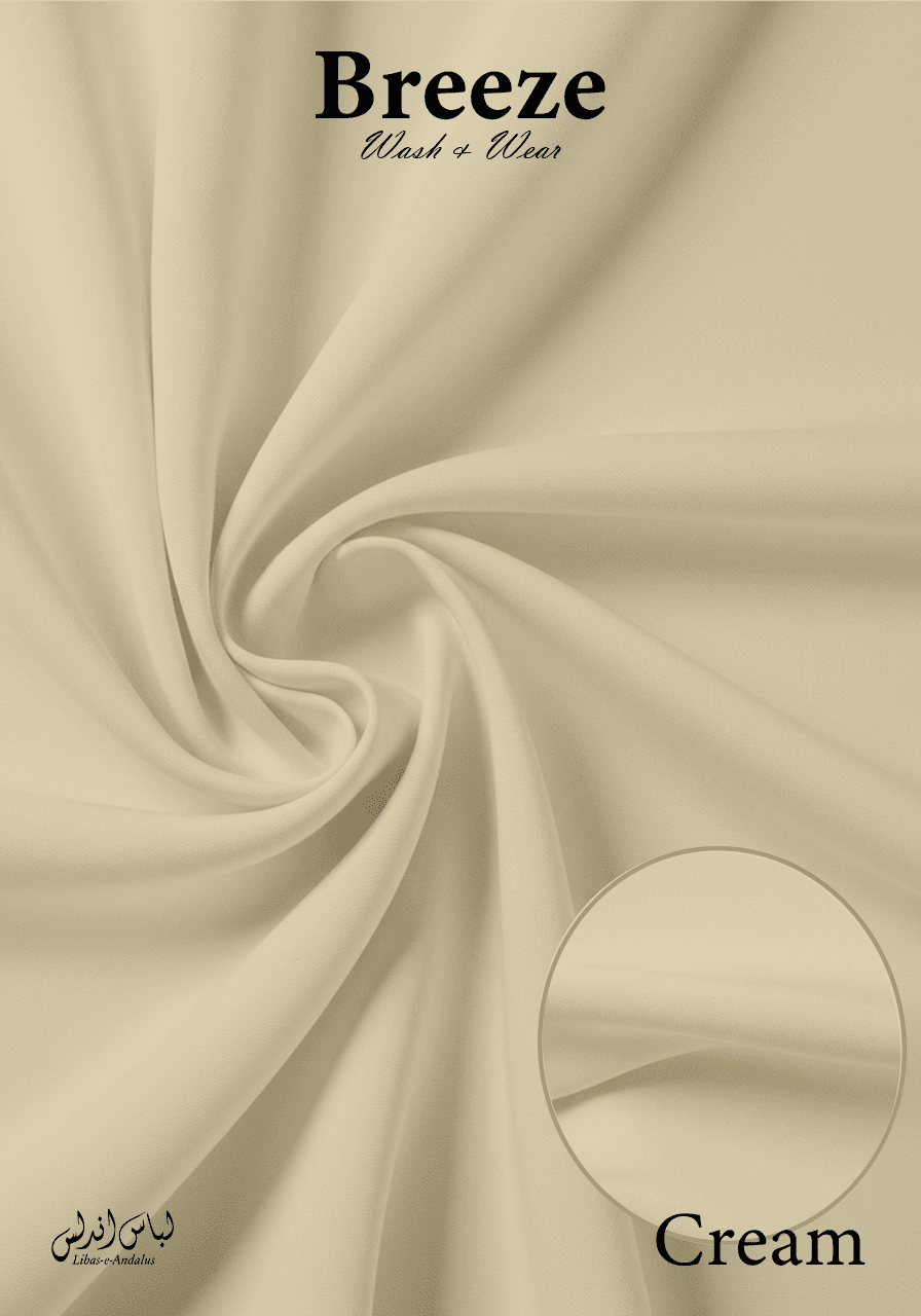 Breeze – Premium Tropical Wash & Wear Fabric | Cream - Sultan Fabrics