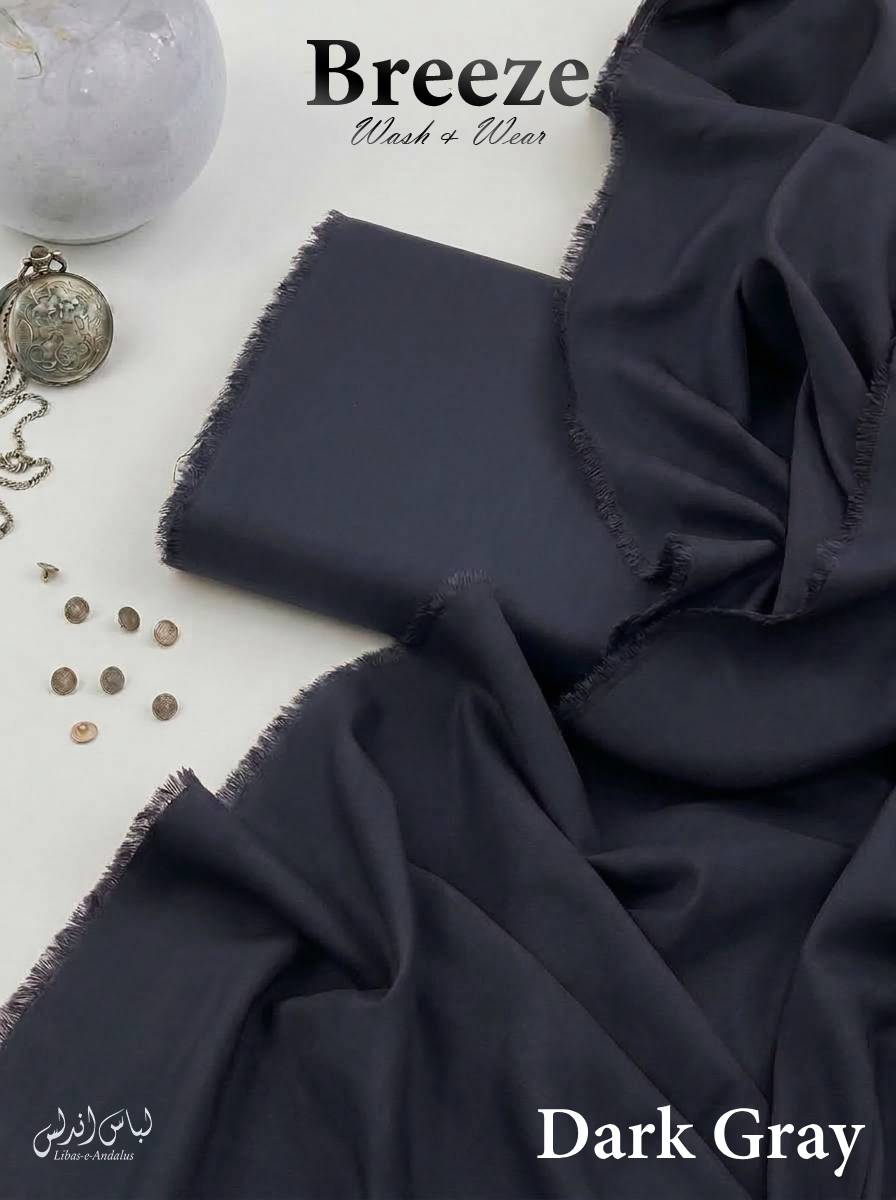 Breeze – Premium All Season Wash & Wear Fabric | Dark Gray