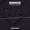 Breeze – Winter Wool Wash & Wear Fabric | Dark Plum