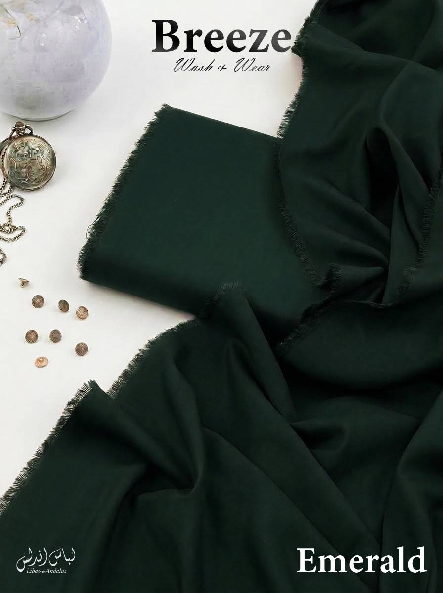 Breeze – Premium All Season Wash & Wear Fabric | Emerald