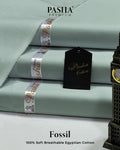 Pasha Premium | 100% Soft Egyptian Cotton | Luxurious Unstitched Fabric (Fossil)