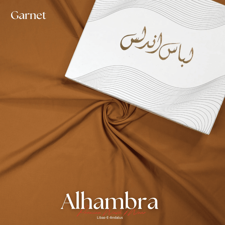 Alhambra Premium 4 Season Wash & Wear Suit (Garnet) 4-Meter - Sultan Fabrics