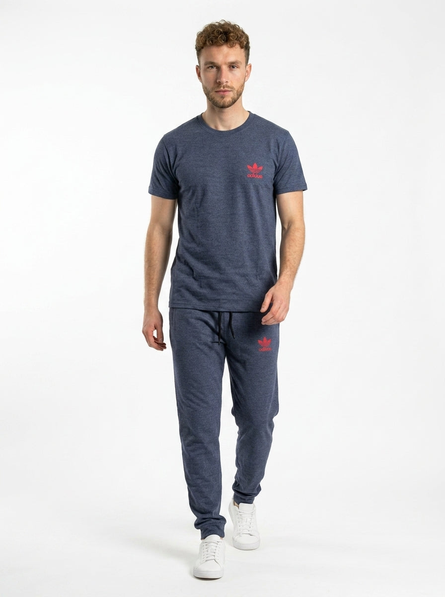 Adids Summer Jersey Tracksuit (Charcoal)
