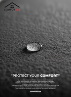 Comfortex Water Proof Mattress Protector | King Size | Gray